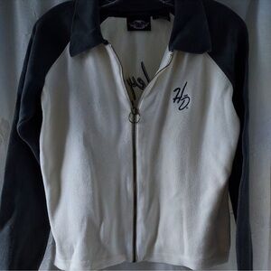 Harley-Davidson Women's green and Cream Bomber Jacket